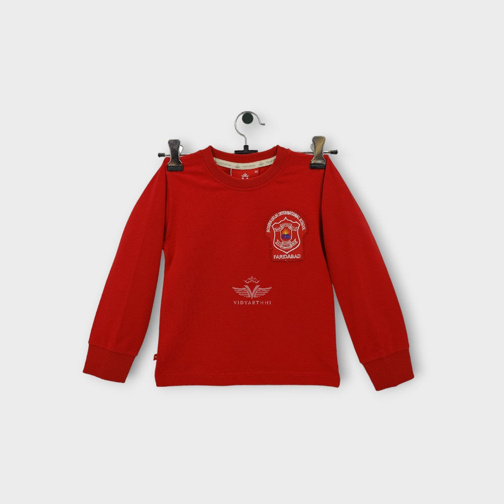 T SHIRT F/S-JR ROUND NECK RED MDIS MATTY