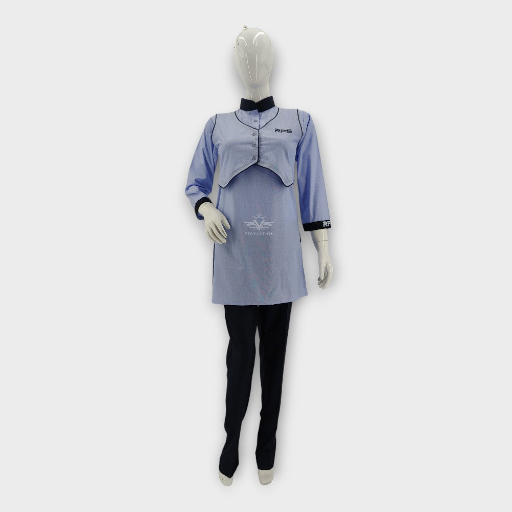 FULL PANT GIRL (SR) GREY CHECK RPS INTERNATIONAL SCHOOL CHAMPION PLUS