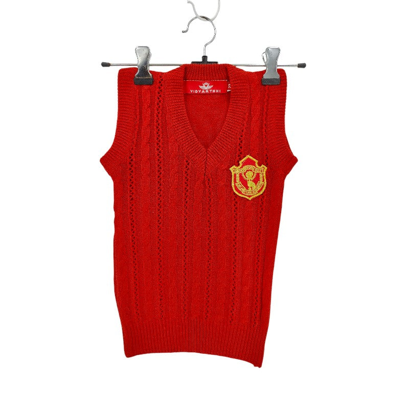 SLEEVELESS JR RED DPS INP