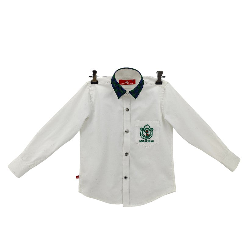 SHIRT F/S WHITE/GR CH (GR I & II) DPS INP