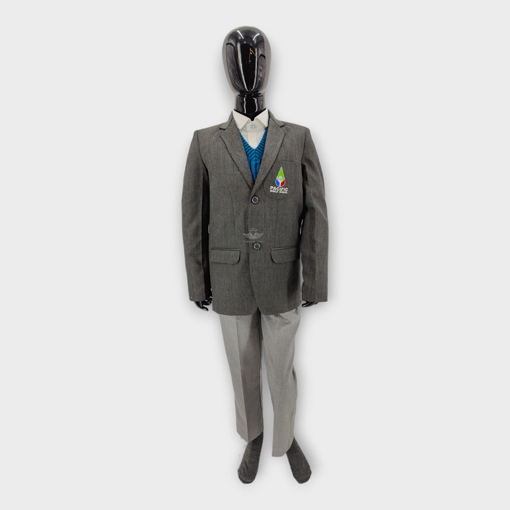 BLAZER BLACK /GREY PACIFIC W. SCHOOL TWEEDS SUP