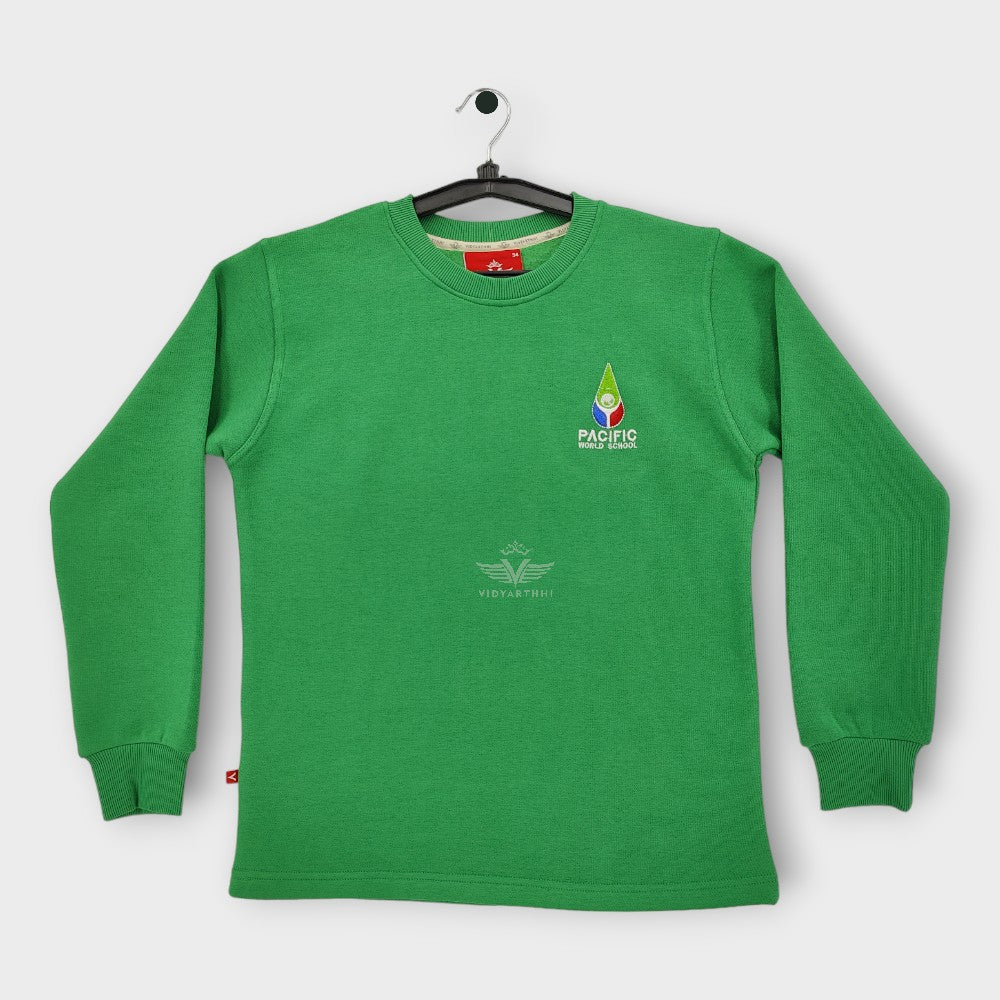 SWEAT SHIRT F/S ASSORTED PACIFIC W. SCHOOL PC FLEECE GREEN