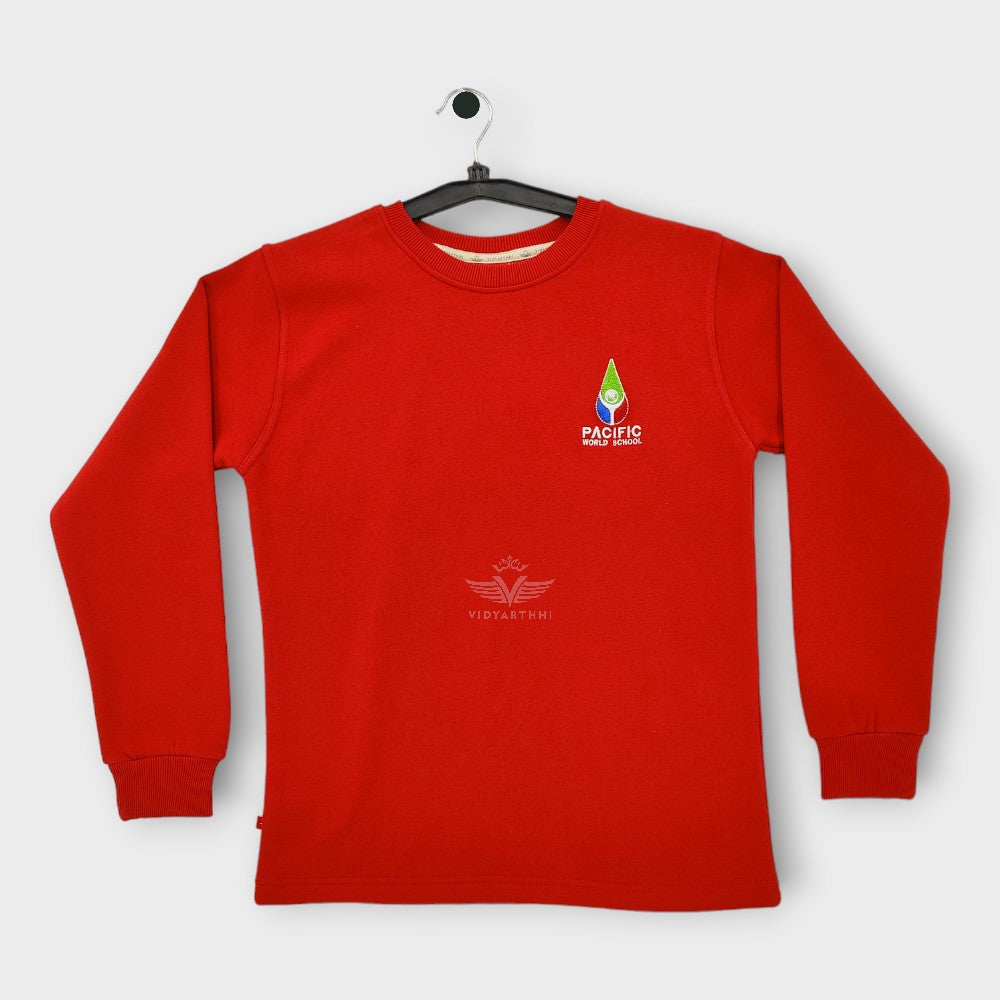 SWEAT SHIRT F/S ASSORTED PACIFIC W. SCHOOL PC FLEECE RED