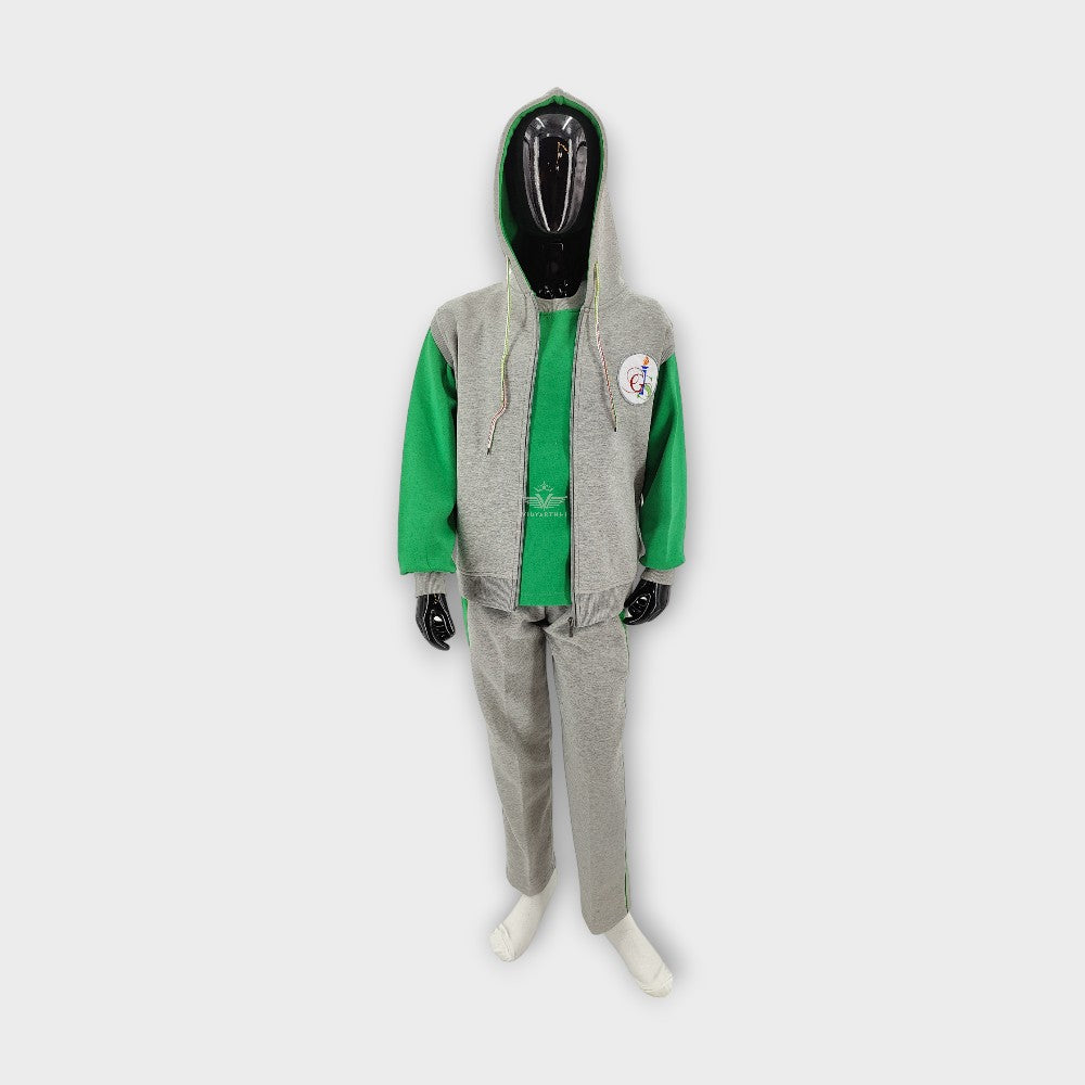 LOWER GREY MILANGE GAURS INTERNATIONAL PC FLEECE GREEN