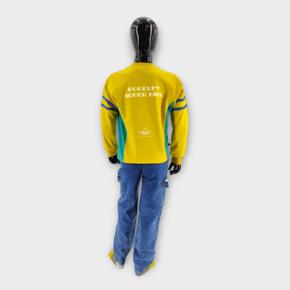 T.SHIRT F/S PGREEN/YELLOW GPS 2 THREAD FLC