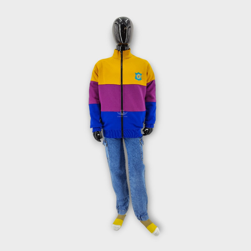 JACKET- GY/RB/PUR GPS PC FLEECE