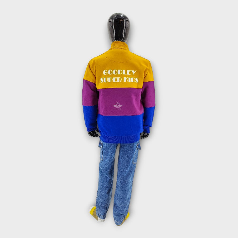 JACKET- GY/RB/PUR GPS PC FLEECE