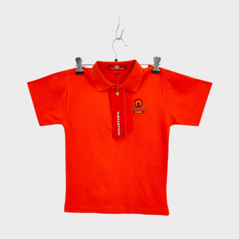 T.SHIRT H/S BRIGHT RED-ORANGE (TEJAS) STEP BY STEP MATTY