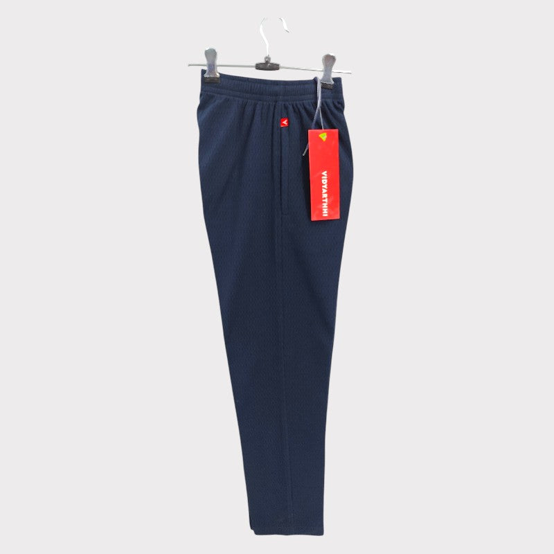 TRACK PANT JACQUARD NAVY STEP BY STEP RICE KNIT P/C 65/35