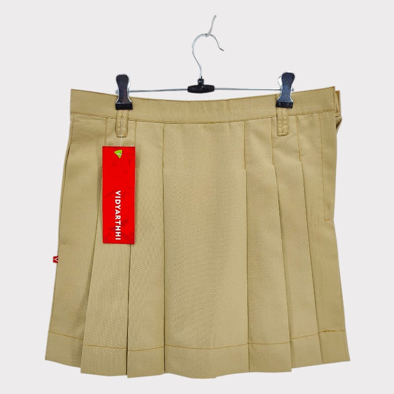 SKIRT KHAKHI STEP BY STEP GABERDINE TOP DYED