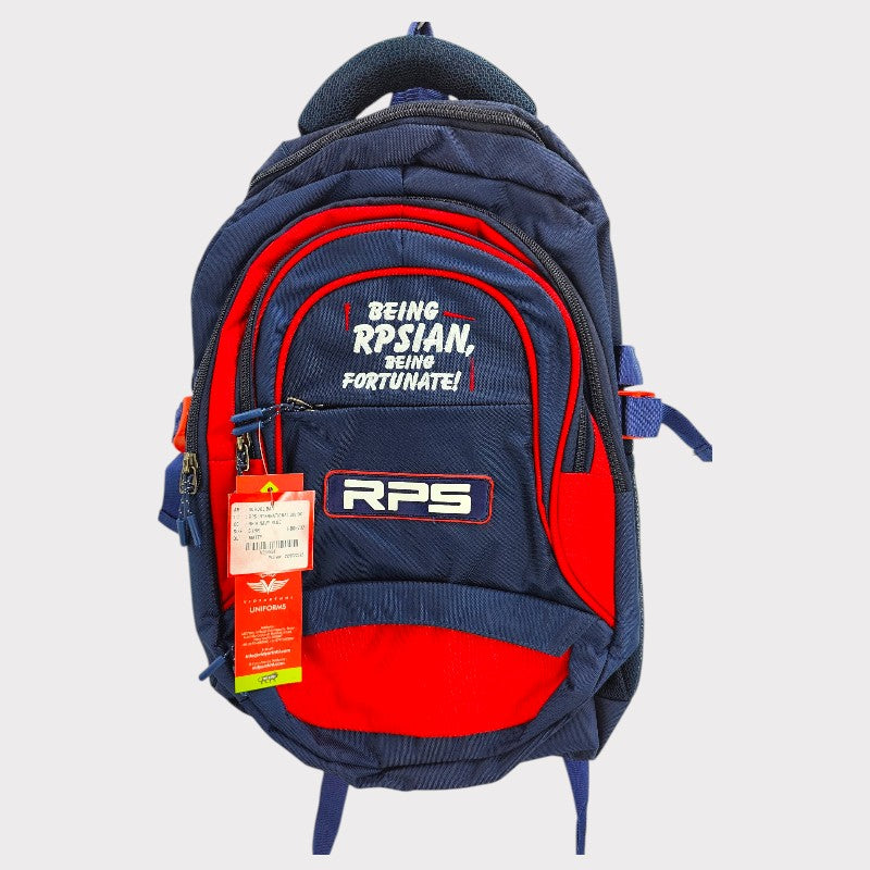 SCHOOL BAG RED/ NAVY BLUE RPS INTERNATIONAL SCHOOL MATTY NURSERY TO PREP