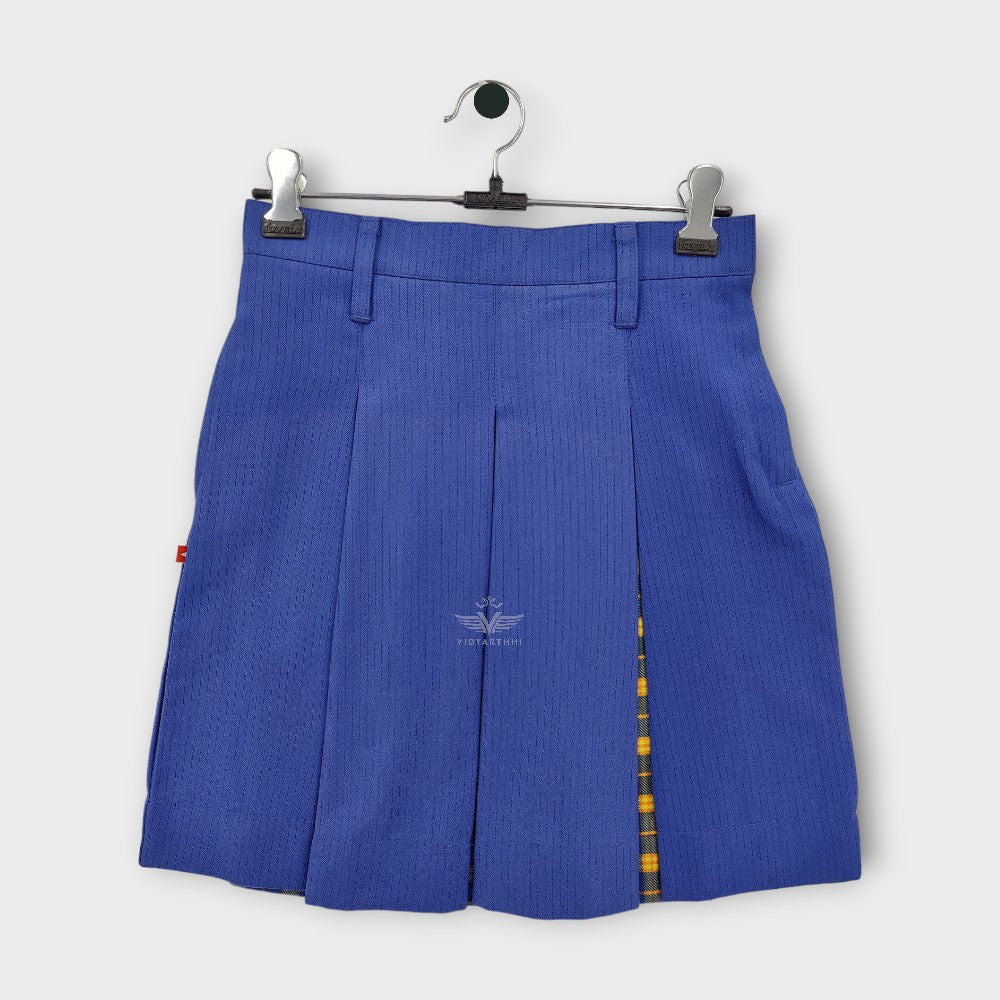 SKIRT RBLUE/OR CHK (GR III TO V) GPS  HERRING BONE