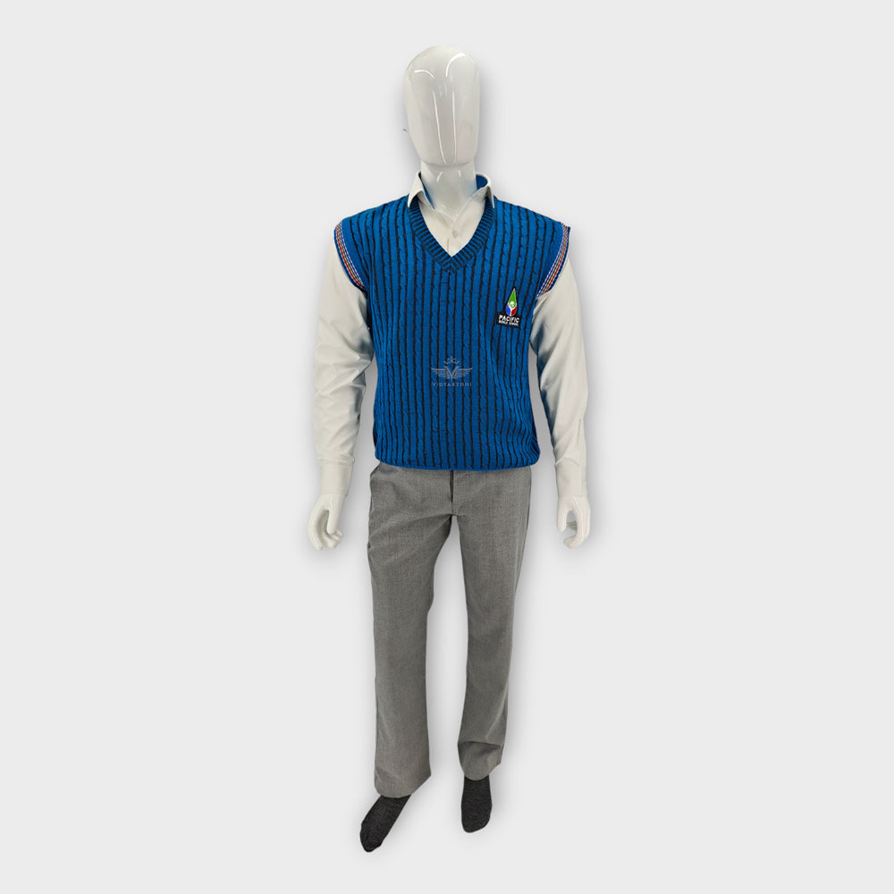 SHIRT F/S OFF WHITE PACIFIC W. SCHOOL LEXUS TWILL