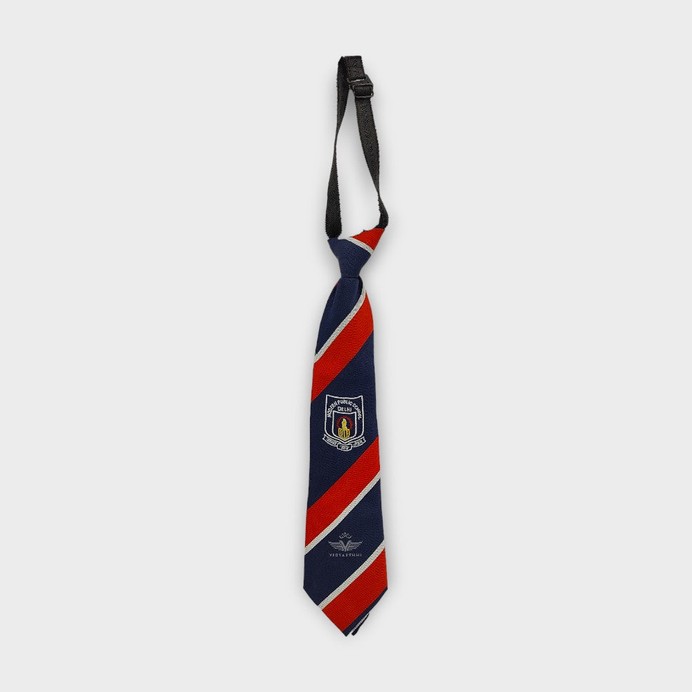 TIE N BLUE/ WHT/RED MPS SHALIMAR BAGH JACKARD