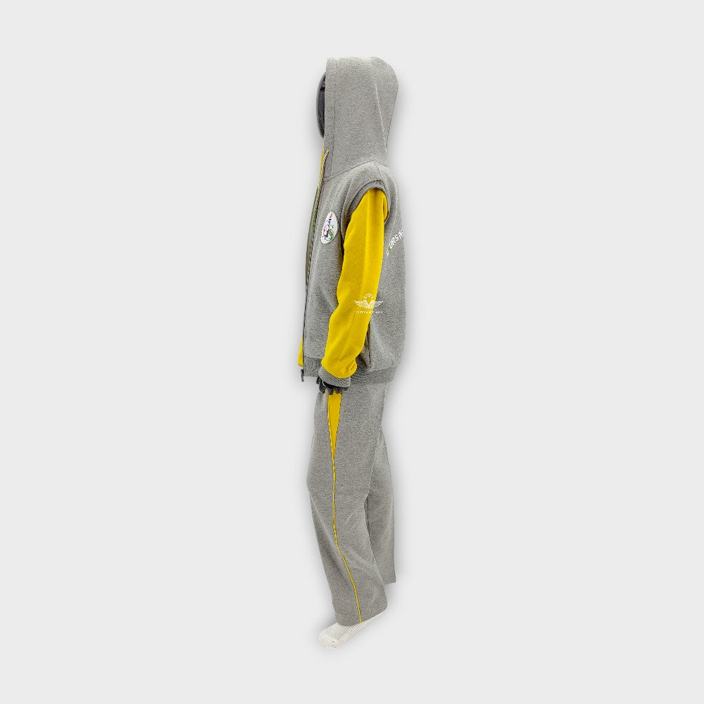 LOWER GREY MILANGE GAURS INTERNATIONAL PC FLEECE YELLOW