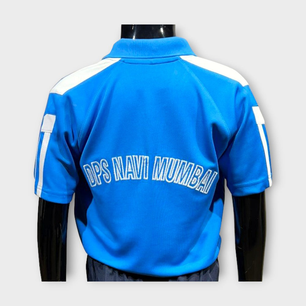 T-SHIRT H/S (SPORTS UNIFORMS) I & II INDIGO BLUE  DPS NAVI MUMBAI DRY FIT