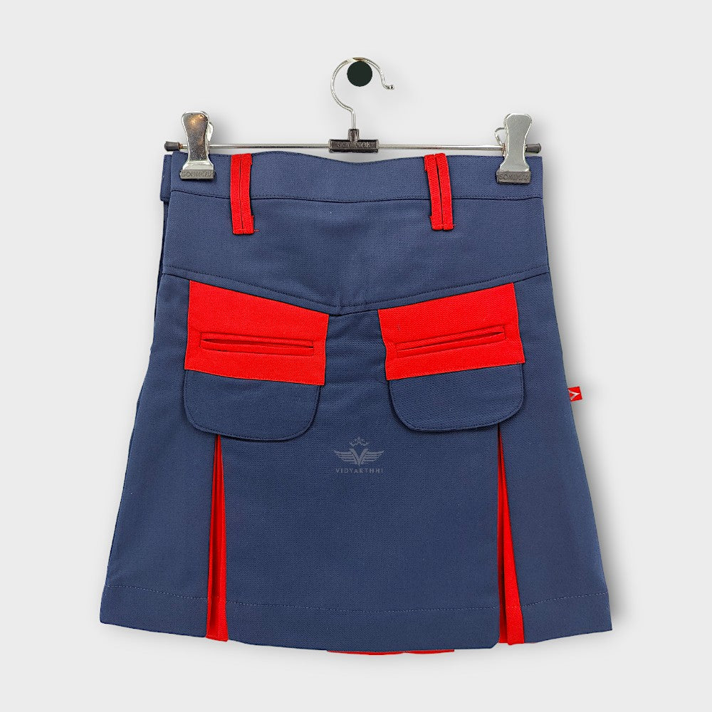 SKIRT PRIMARY (GR- 3 TO 5)N BLUE/ RED G D G (S-19) GBDN PC STR