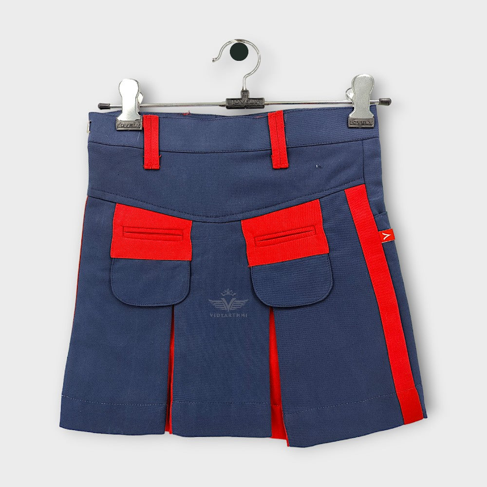 SKIRT JR N BLUE/ RED G D G (S-19) GBDN PC STR