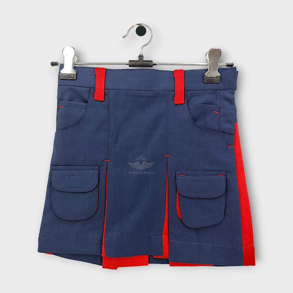 SKIRT JR N BLUE/ RED G D G (S-19) GBDN PC STR