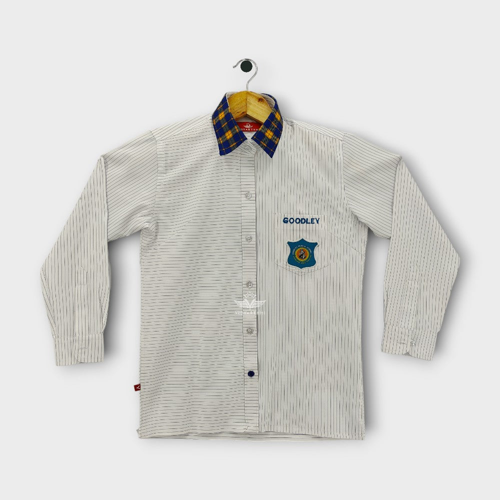 SHIRT F/S GIRLS WHITE/NB LINING GPS  MAFATLAL PC