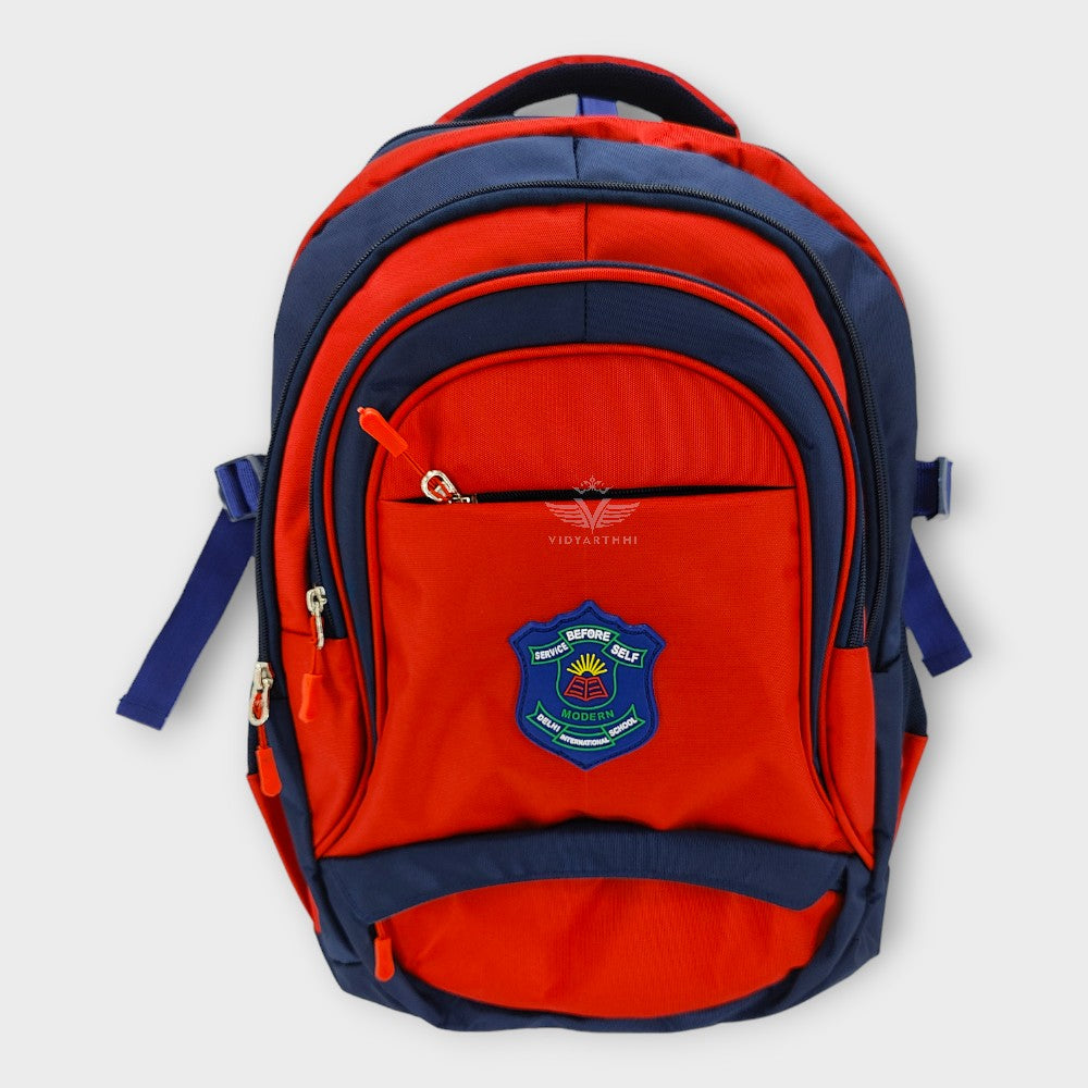 SCHOOL BAG RED/GREY MDIS  MATTY III TO X