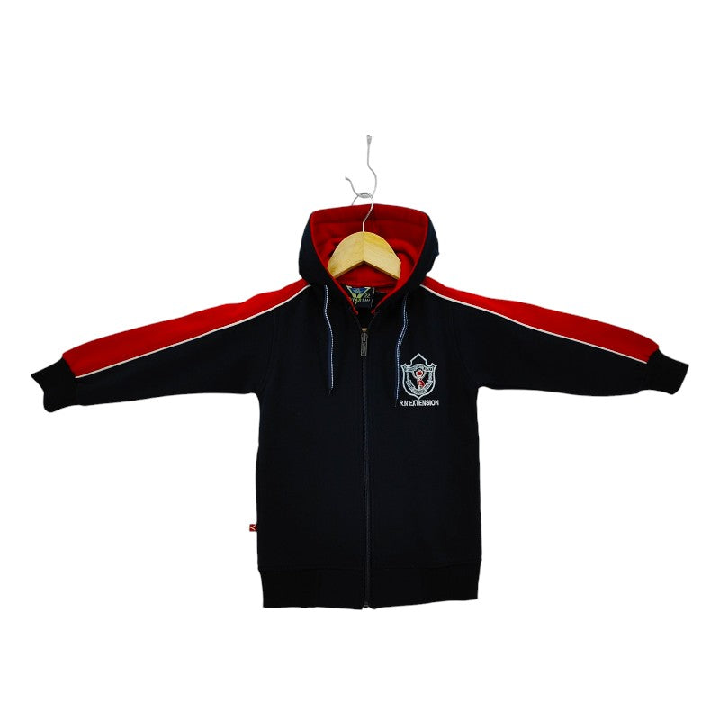 TRACK SUIT JR GIRL NBLUE/RED (GR NUR-PREP) DPS RNE PC FLEECE