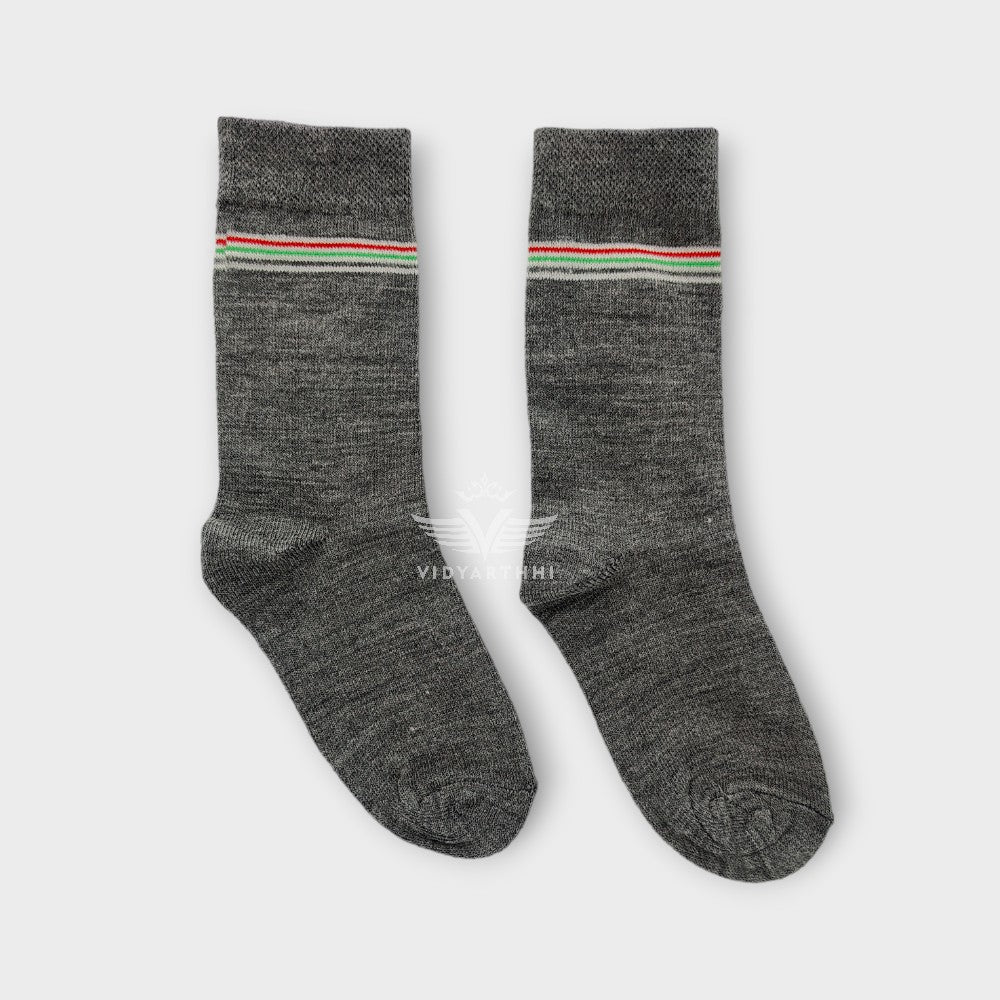 SOCKS ACRO GREY/LINING PACIFIC  W. SCHOOL WOOL SPANDEX