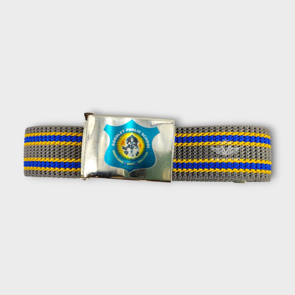 BELT GREY/RBLUE GPS  POLYSTER 100%