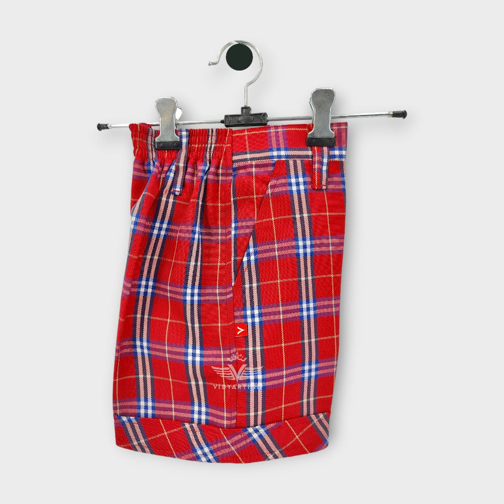 HALF PANT RED CHECK (NUR) DPS NAVI MUMBAI TWILL CHK