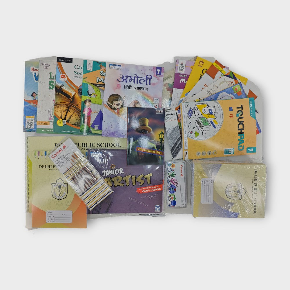 CLASS: 7 WITH HINDI DPS NAVI MUMBAI BOOK SET