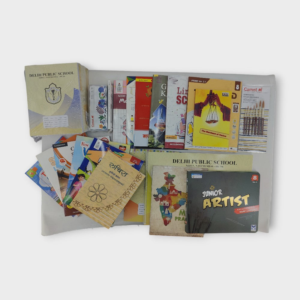 CLASS: 8 WITH HINDI DPS NAVI MUMBAI BOOK SET