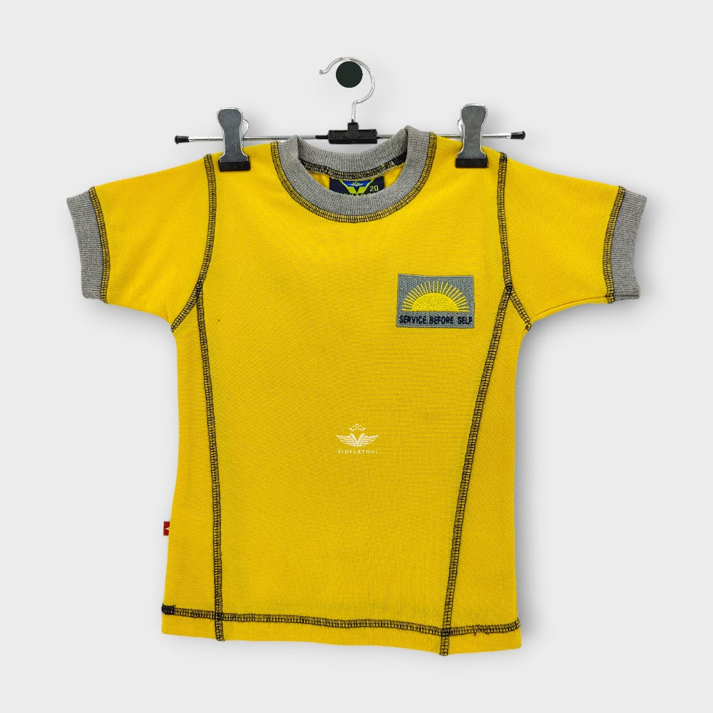 T.SHIRT H/S YELLOW/GREY SPS ( MONTS )  MATTY