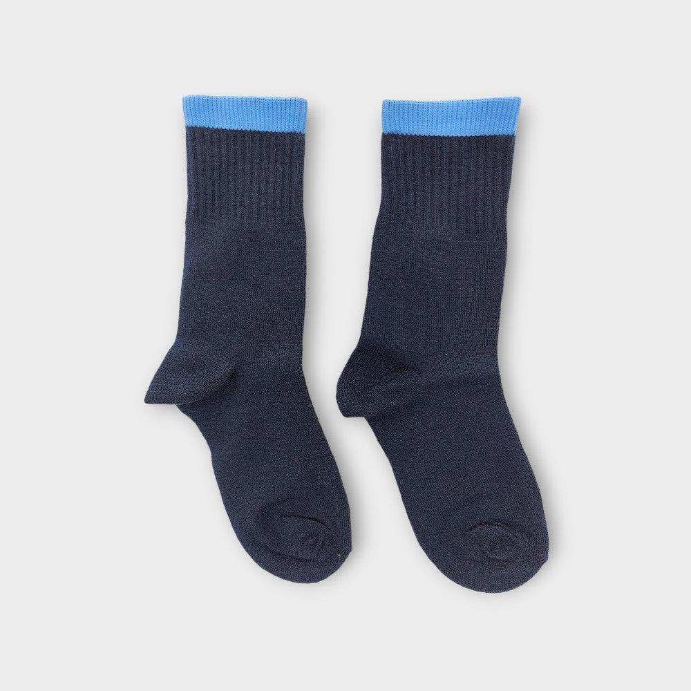 CUSHION SOCKS JR NBLUE/SKY DPS INTERNATIONAL LYCRA COTTON