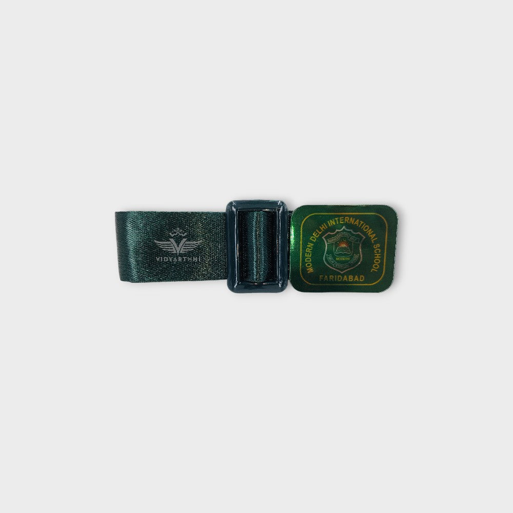 BELT NEW B/ GREEN MDIS  POLYSTER SATIN IMP