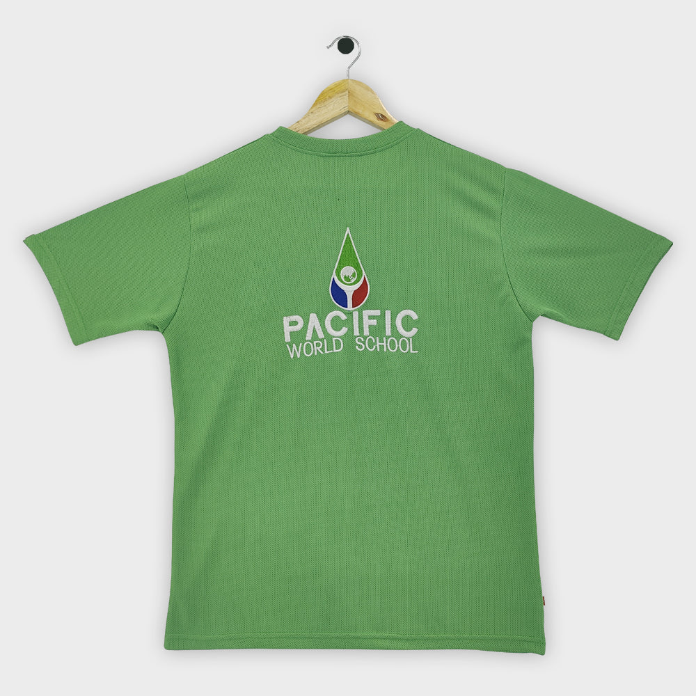 T-SHIRT R/G/Y PACIFIC  W. SCHOOL DRY FIT GREEN