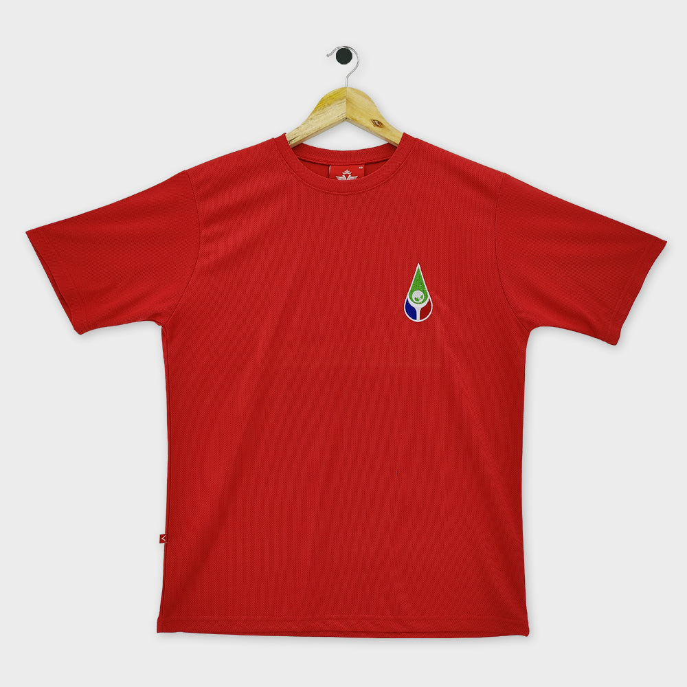 T-SHIRT R/G/Y PACIFIC  W. SCHOOL DRY FIT RED