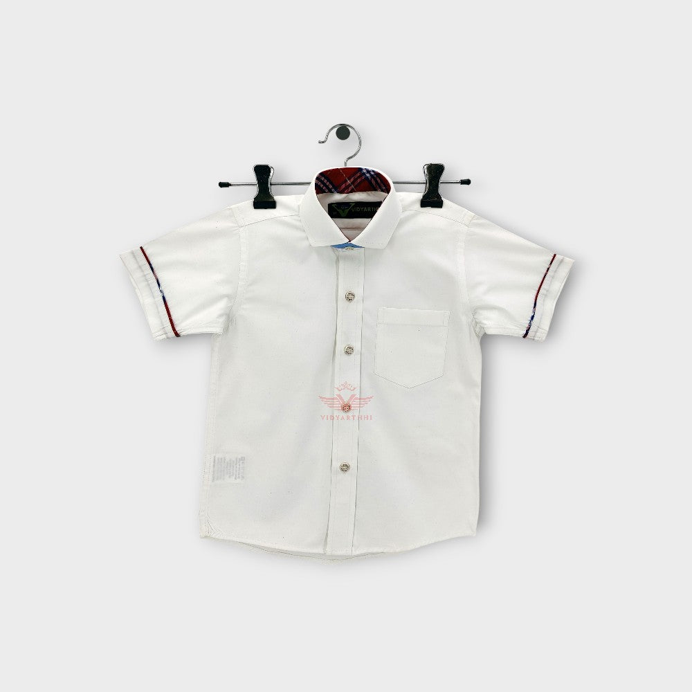 SHIRT H/S JR (NUR) OFF WHITE /CHK MDIS  INDICA