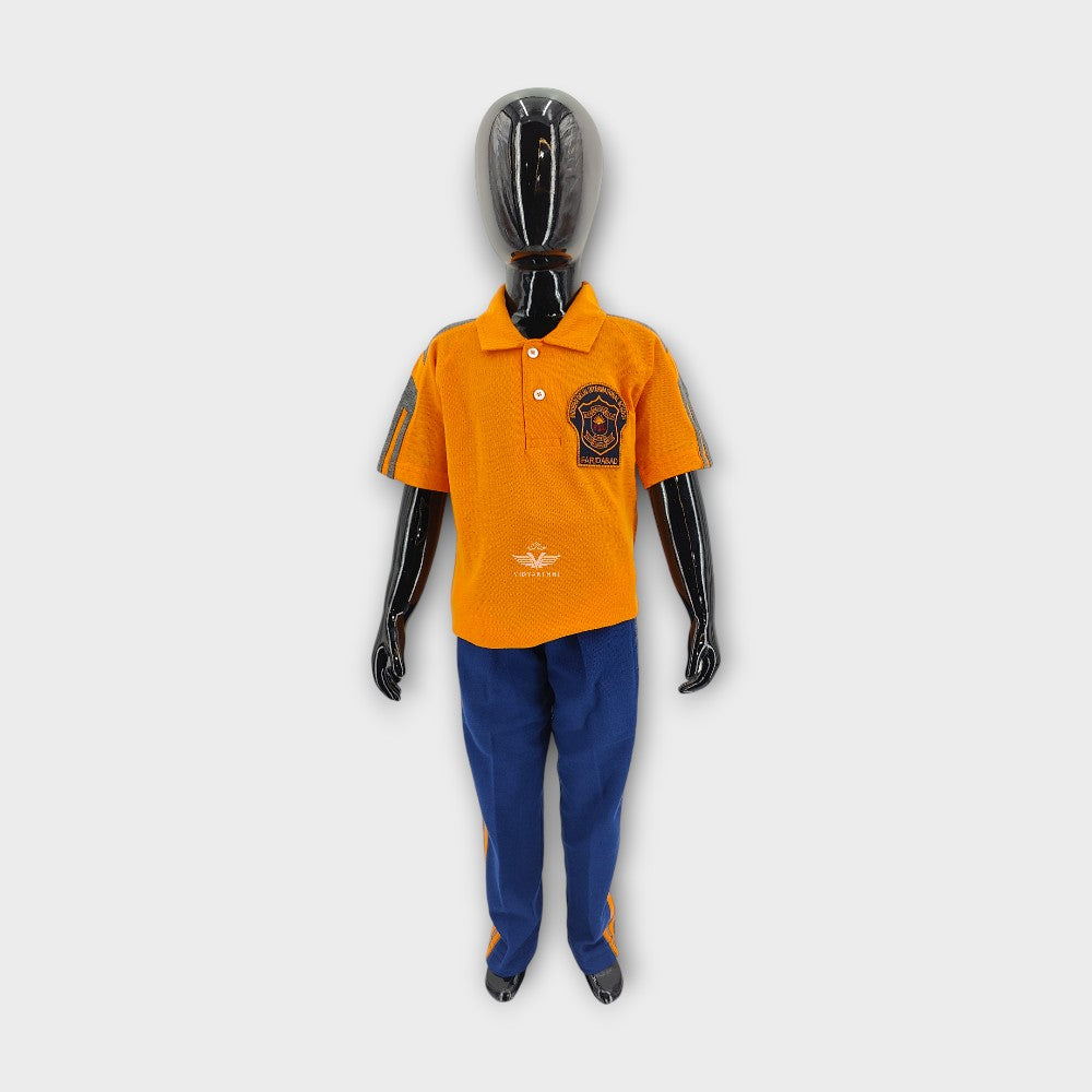 T-SHIRT JR H/S ORANGE/GREY (NUR) MDIS MATTY