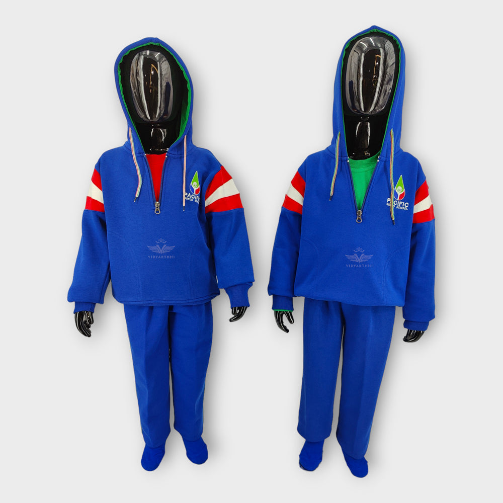 TRACK SUIT-JR R.BLUE/WHT/RED PACIFIC  W. SCHOOL PC FLEECE